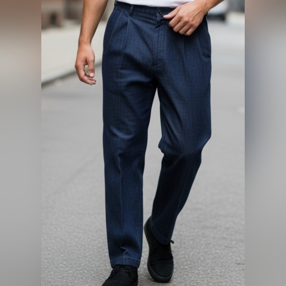 Roundtree & Yorke -NWOT Stright Leg Jeans, Front Pockets,Buttoned Back W-40/L-30 - Picture 10 of 10